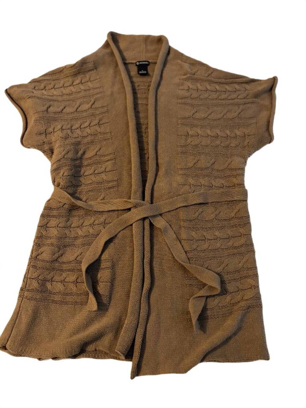New Directions Tie Cardigan Sweater Size Large